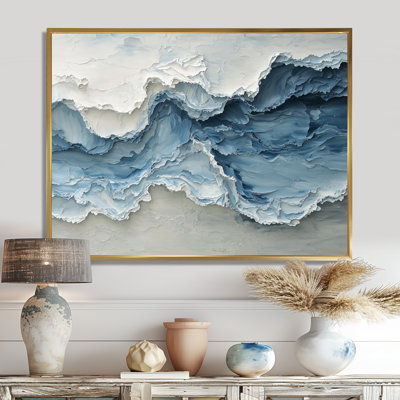 Waves Veil Of The Ocean III - coastal Wall Art for Living Room