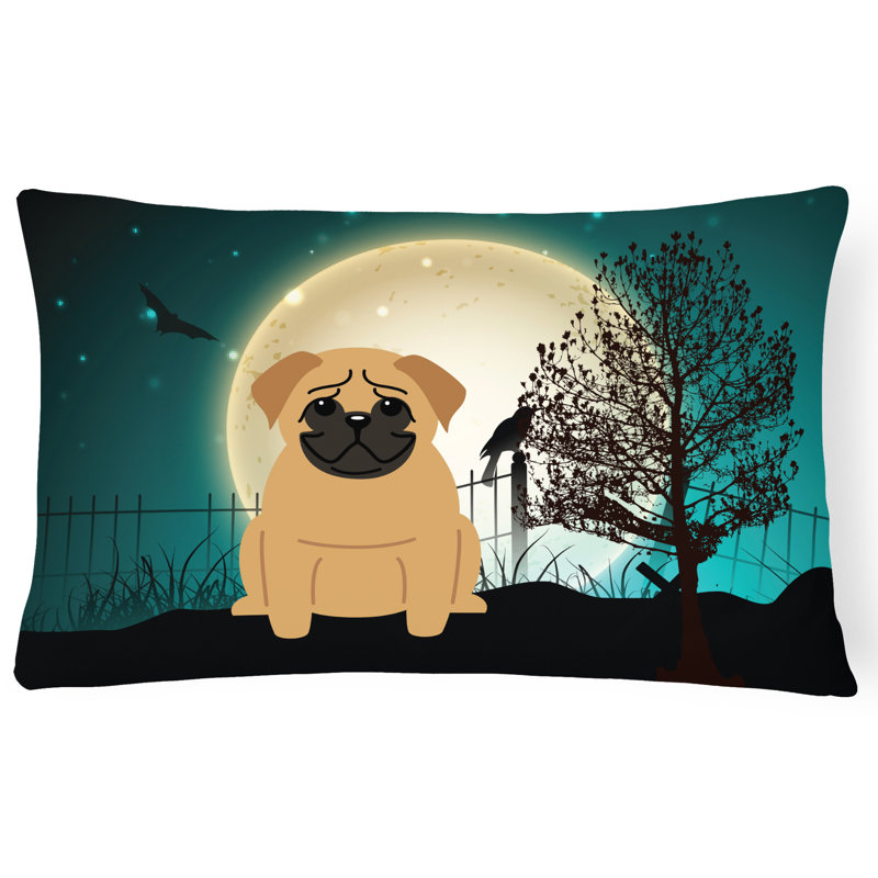 Coussin lombaire intérieur / extérieur Halloween, Brun
