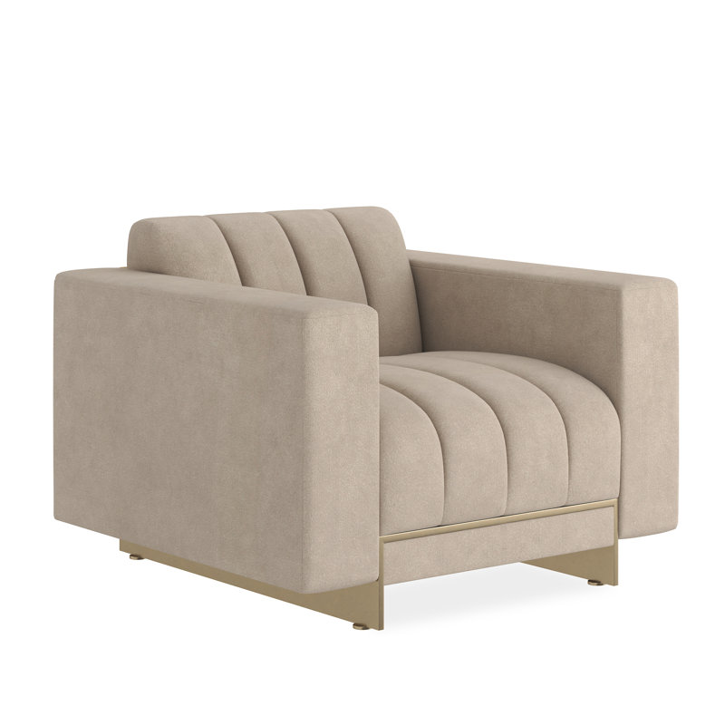 Fauteuil rembourré de 38,75 po Well