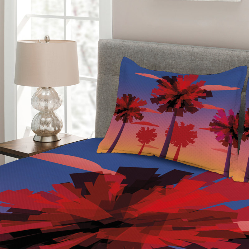 Coastal Coverlet, King Bedspread + 2 Shams