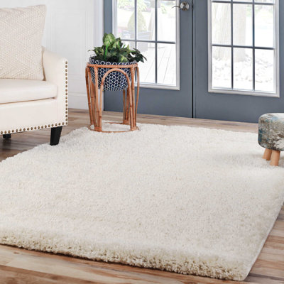 Arabella 4 x 6 Plush Shag Fuzzy Soft 100% Polypropylene Indoor Area Rug