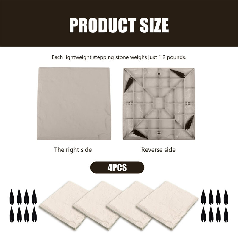 2.2cm L x 40cm W Resin Deck Tile Kit