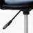 Crescent Rolling Salon Stool With Adjustable Height, Breathable Open Back