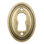Faux trou de serrure laiton antique 13/16 po