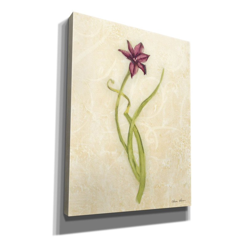 «Persian Pearl Stem» par Cheri Blum, art mural sur toile, H 16 po x l 12 po x P 0,75 po