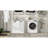 Two-Compartment Tilt-Out Laundry Sorter Cabinet-White
