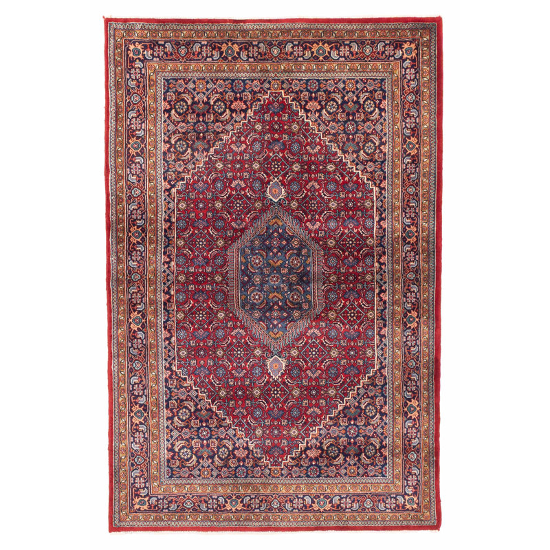 Tapis rouge Bijar 3 pi 11 po x 6 pi 0 po