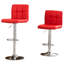 Tabouret de bar pivotant réglable en similicuir, ensemble de 2-473516733