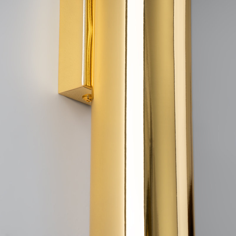 Wall lamp Bergmundur 2 polished gold, 6x8x30 cm, Golden Shine, 2 Lights