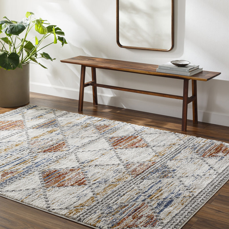Geometric Indoor Rug, Rectangle 2' x 2'11"
