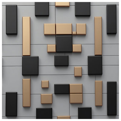 Couvre-lit matelassé noir bronze rectangulaire toutes tailles