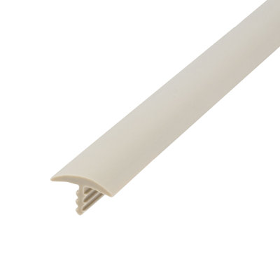 Outwater Plastic T Molding 1/2 Inch Flexible Polyethylene Center Barb Tee Moulding 25 Ft Coil