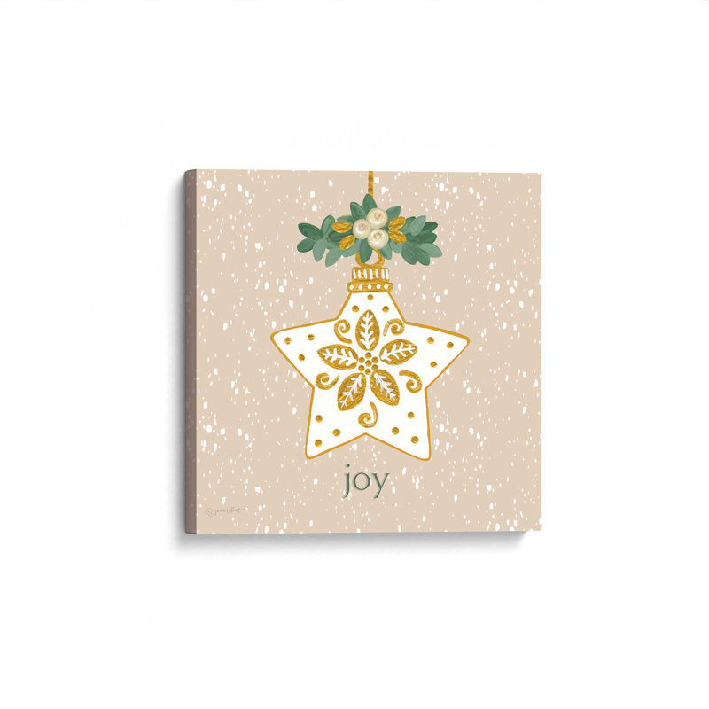 «Snowy Joy Ornament» par Annie Lapoint, reproduction d'art, Toile non encadrée, L 20 po x H 20 po, Ne s’applique pas