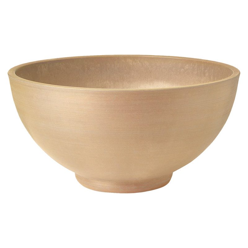 Pot à fleurs Myrie, H 8 po x l 16 po x P 16 po, Beige