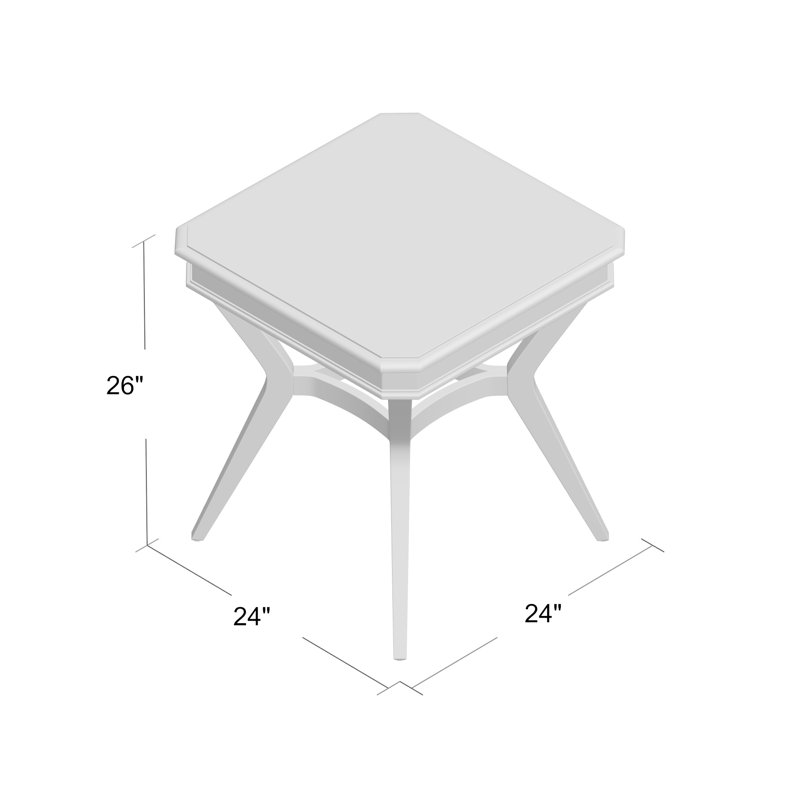 Belmont Solid Wood Top End Table