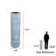 Vase de plancher de 36,02 po (91,5 cm), vase à miroir octogonal argenté, panneau de fibres à densité moyenne et verre, parfait pour les plantes artificielles et l'herbe de pampa-590176154