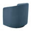 Fauteuil d'appoint pivotant en tonneau - bleu-130132890