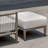 Uttermost Borneo White Cushion Outdoor Ottoman