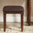 Dark Brown Rubberwood Storage Desk 39.37 in