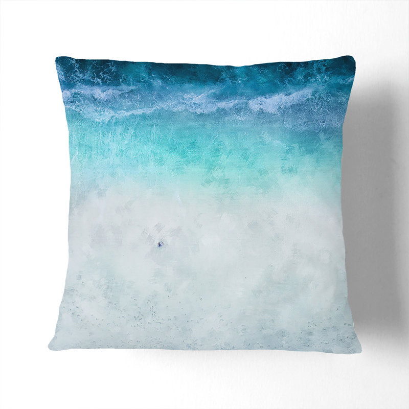Square Cushion, 55 x 55 cm, Sky Blue/Stone
