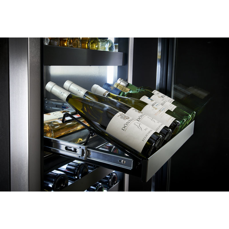 99 Bottle Single Zone Built-in Wine Refrigerator, Left Handed