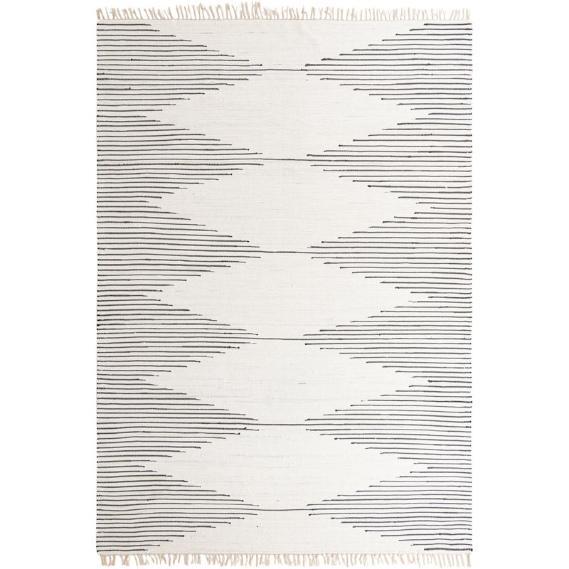 Gwin Cotton Southwestern Indoor Rug, Rectangle 10' x 14'