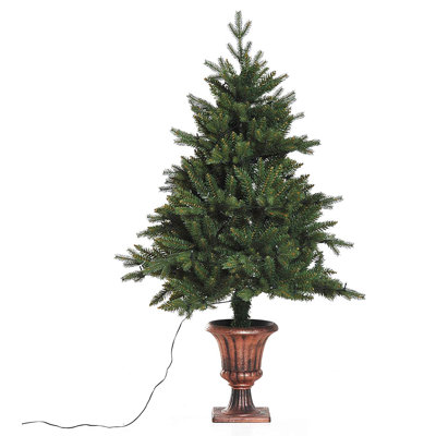 3.94' H Lighted Artificial Spruce Christmas Tree