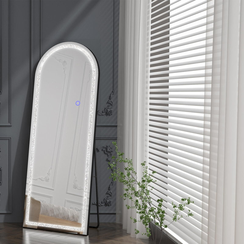 Miroir de plancher, Noir