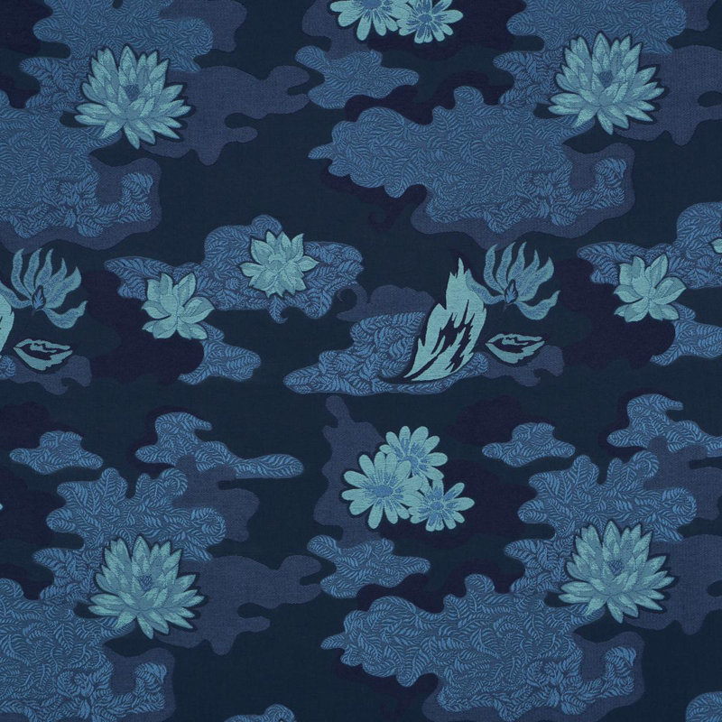 Tissu Schumacher X Laura Gonzalez Lian Dream, Bleu