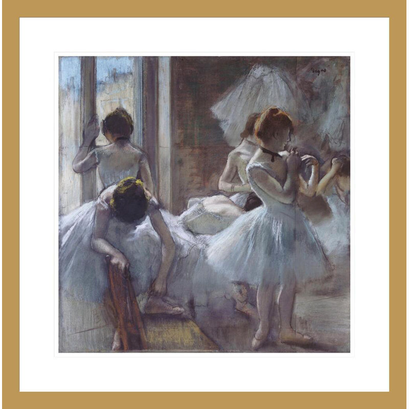 «The Ballet Class» par Edgar Degas, impression giclée encadrée, H 23,77 po x l 23,5 po