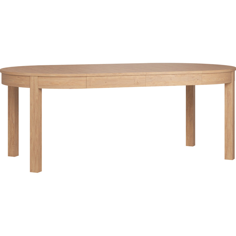 Shinde Round 210Cm L x 110 Cm W Dining Table, Oak