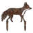 Hand-Painted Metal Decorative Garden Object, 18.9 x 19.7 inches | 100% Metal, Thickness: 0.06 inches | Lightweight at 1.6 lbs, No Assembly Required | Unique Color Variations for a Stunning Outdoor Accent-1260711378