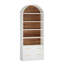 Utilitarian Style Display Shelf,Sturdy Arched Bookcase,Elegant Bookshelf-1016732242