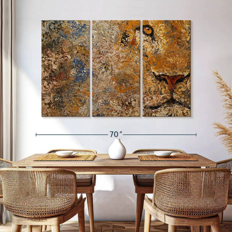 Barbary Lion, 42" H x 65" W