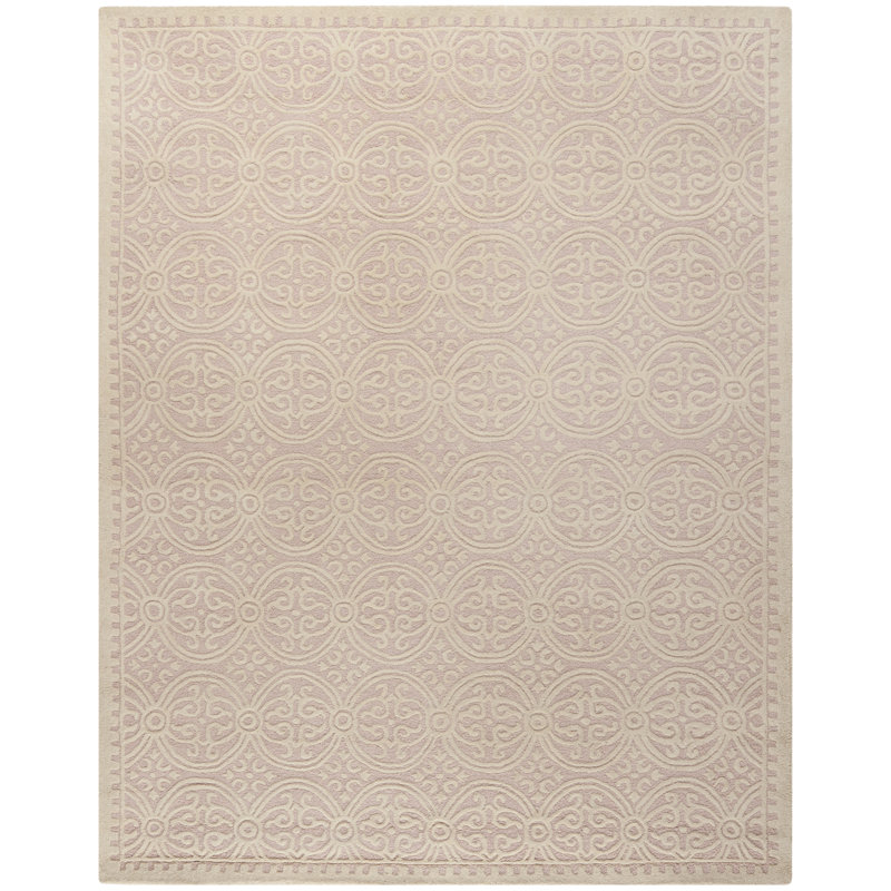 Ame Hand Tufted Wool Geometric Rug, Rectangle 6' x 9'