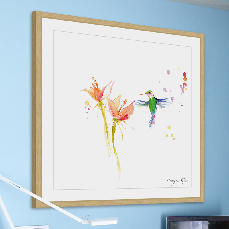 Maya Gur - Single Picture Frame Painting, 41cm H x 41cm W x 3.81cm D