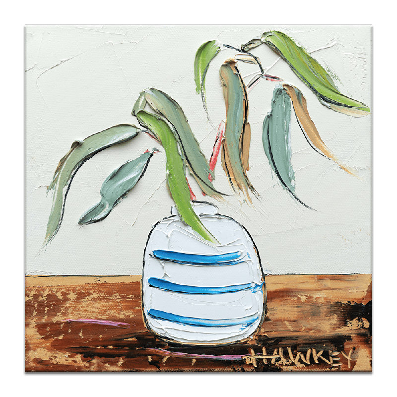 Sweet Gum by Angela Hawkey - Painting, 41cm H x 41cm W x 3cm D, Wrapped Canvas