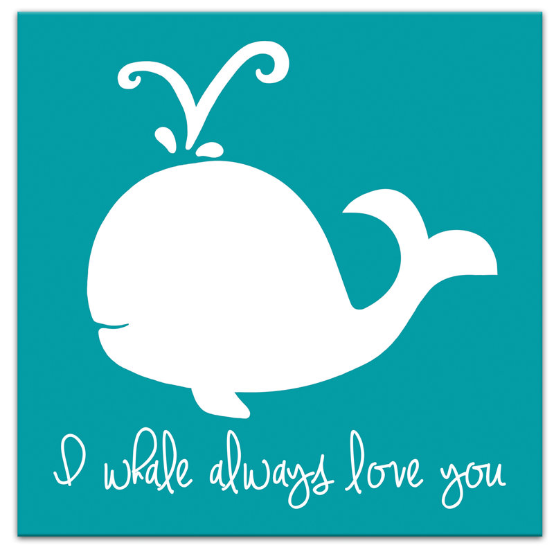 « baleine always love », art sur toile Kacie