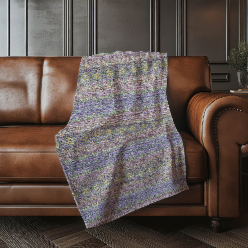 Jeté bohémien Addison Sherpa ASB615, Mauve