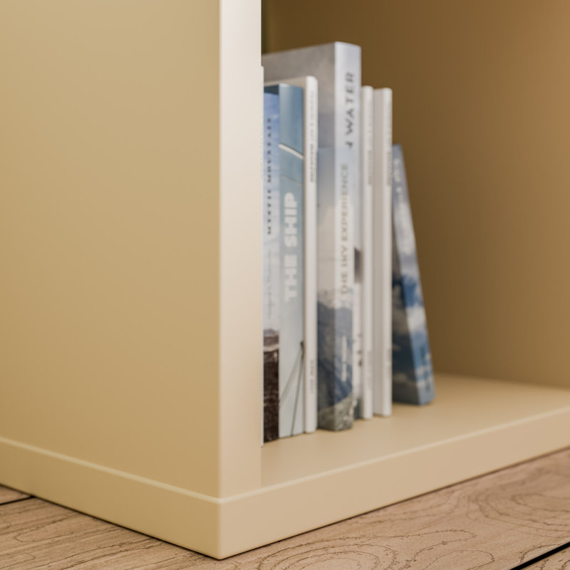 Mauro Cube Bookcase, (1 Shelf) 38.3cm.H x 38.3cm.W x 38.3cm.D, Yellow