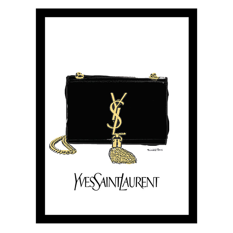 Impression encadrée de sac à main High Fashion Designer