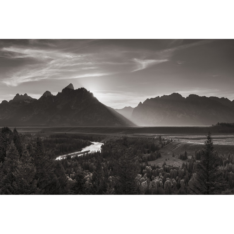 Snake River Overlook Grant Teton National Park 1 Piece Wall Art on Canvas, 81cm H x 122cm W x 3.8cm D