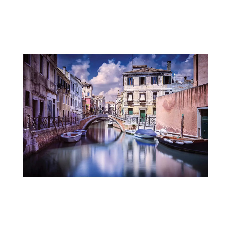 Canal vénitien, Venise, Italie II par Evgeny Kuklev - photographie sur toile tendue, H 18 po x l 26 po x P 1,5 po