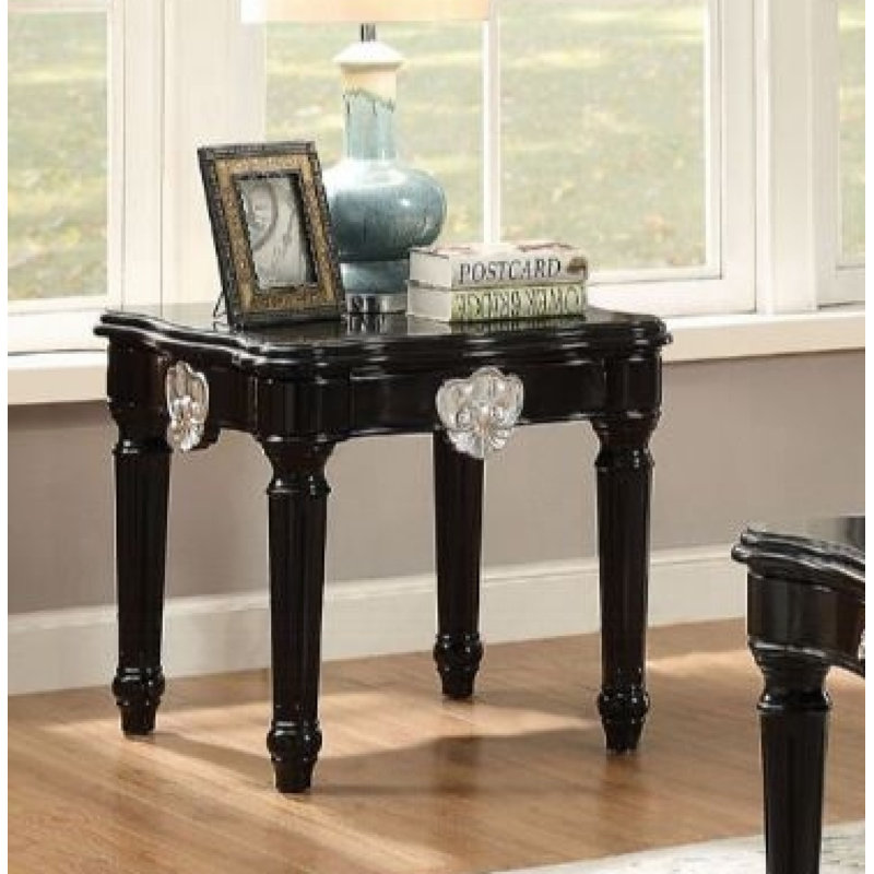 Table de bout Ernestine, Noir, H 24 po x l 26 po x P 26 po
