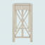 Console 60 po avec 4 tiroirs spacieux en placage d'acacia de style moderne Crisscross-410506007