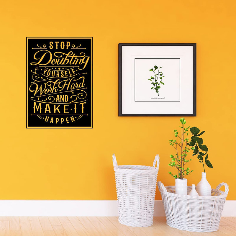 Adhésif décoratif, H 23 po x l 17 po, Noir