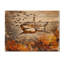 Natation beige requin résilience II - art mural moderne en bois sur bois de pin naturel-2044916470