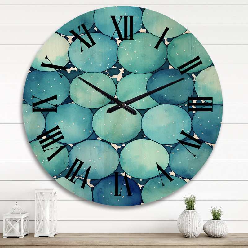 Horloge murale en bois massif Marinette, Très grand