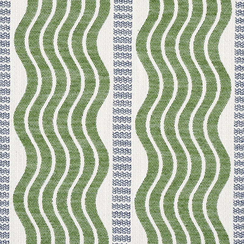 Tissu à rayures Sina, Vert