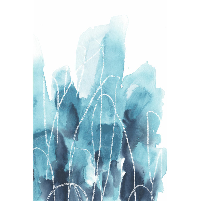 Abstract Coral II by June Erica Vess - Wrapped Canvas Painting, 46cm H x 30cm W x 3.8cm D